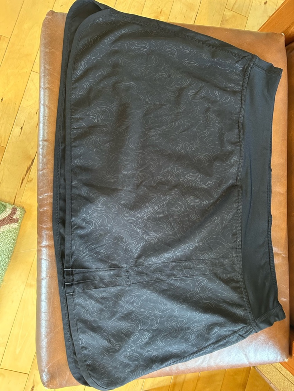 tek gear Black Athletic Skort with Subtle Swirl Pattern
